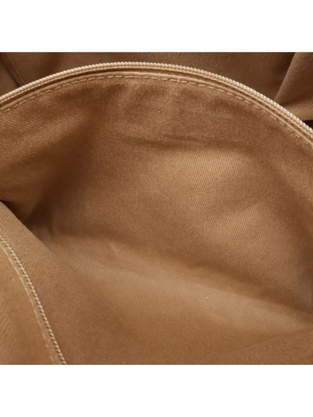 Chanel Deauville Bowling Bag 2-Way Chain Canvas Brown Beige Silver - Picture 8 of 9